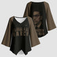 Bayard Rustin Kimono Sleeve Blouse with March on Washington Design Civil Rights Organizer Tribute - African Pride