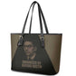 Bayard Rustin Leather Tote Bag with March on Washington Design Civil Rights Organizer Tribute - African Pride