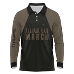 Bayard Rustin Long Sleeve Polo Shirt with March on Washington Design Civil Rights Organizer Tribute - African Pride