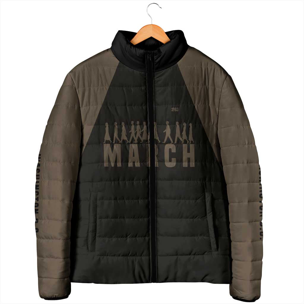 Bayard Rustin Padded Jacket with March on Washington Design Civil Rights Organizer Tribute - African Pride