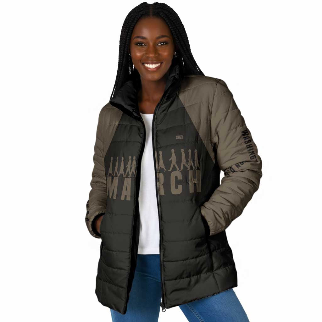 Bayard Rustin Padded Jacket with March on Washington Design Civil Rights Organizer Tribute - African Pride