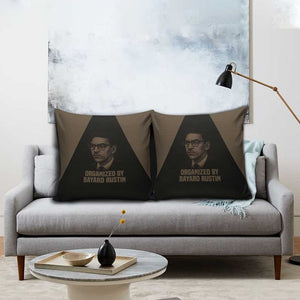 Bayard Rustin Pillow Cover with March on Washington Design Civil Rights Organizer Tribute - African Pride