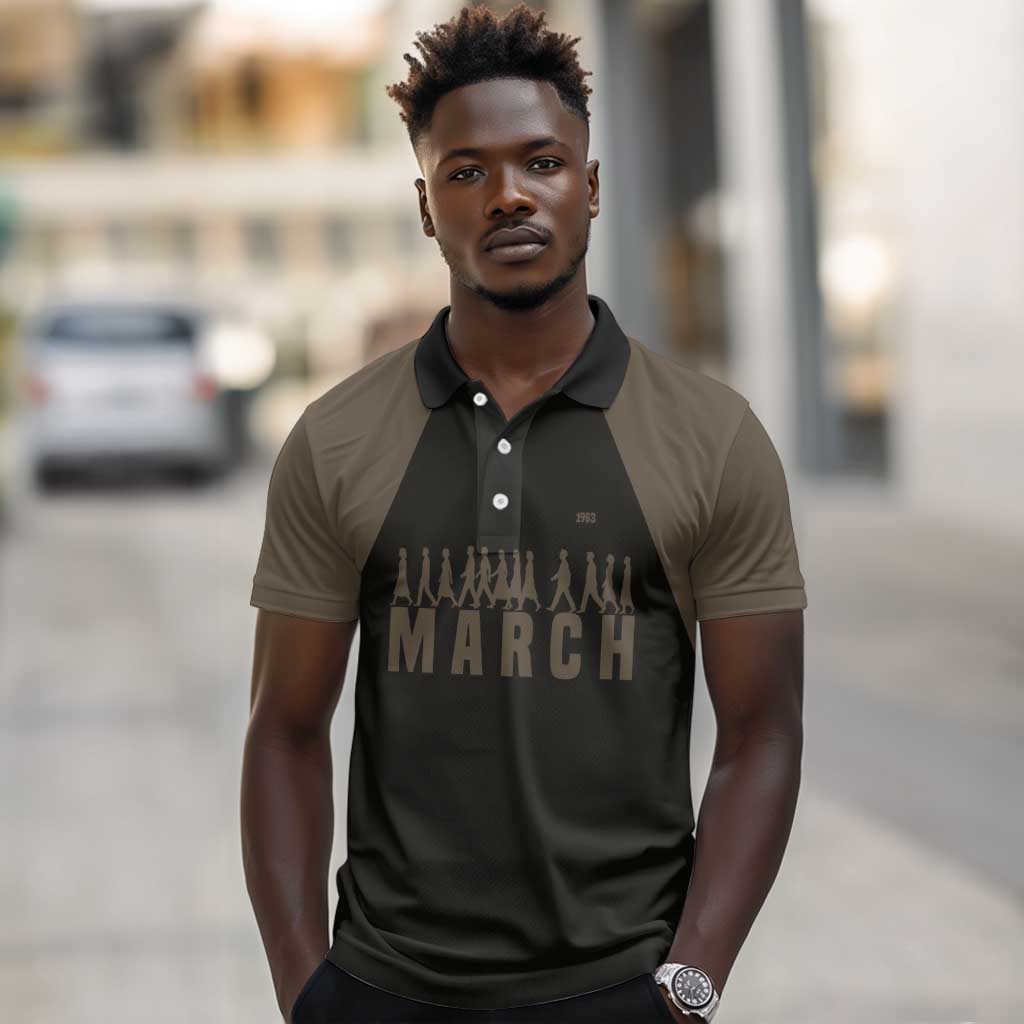 Bayard Rustin Polo Shirt with March on Washington Design Civil Rights Organizer Tribute - African Pride