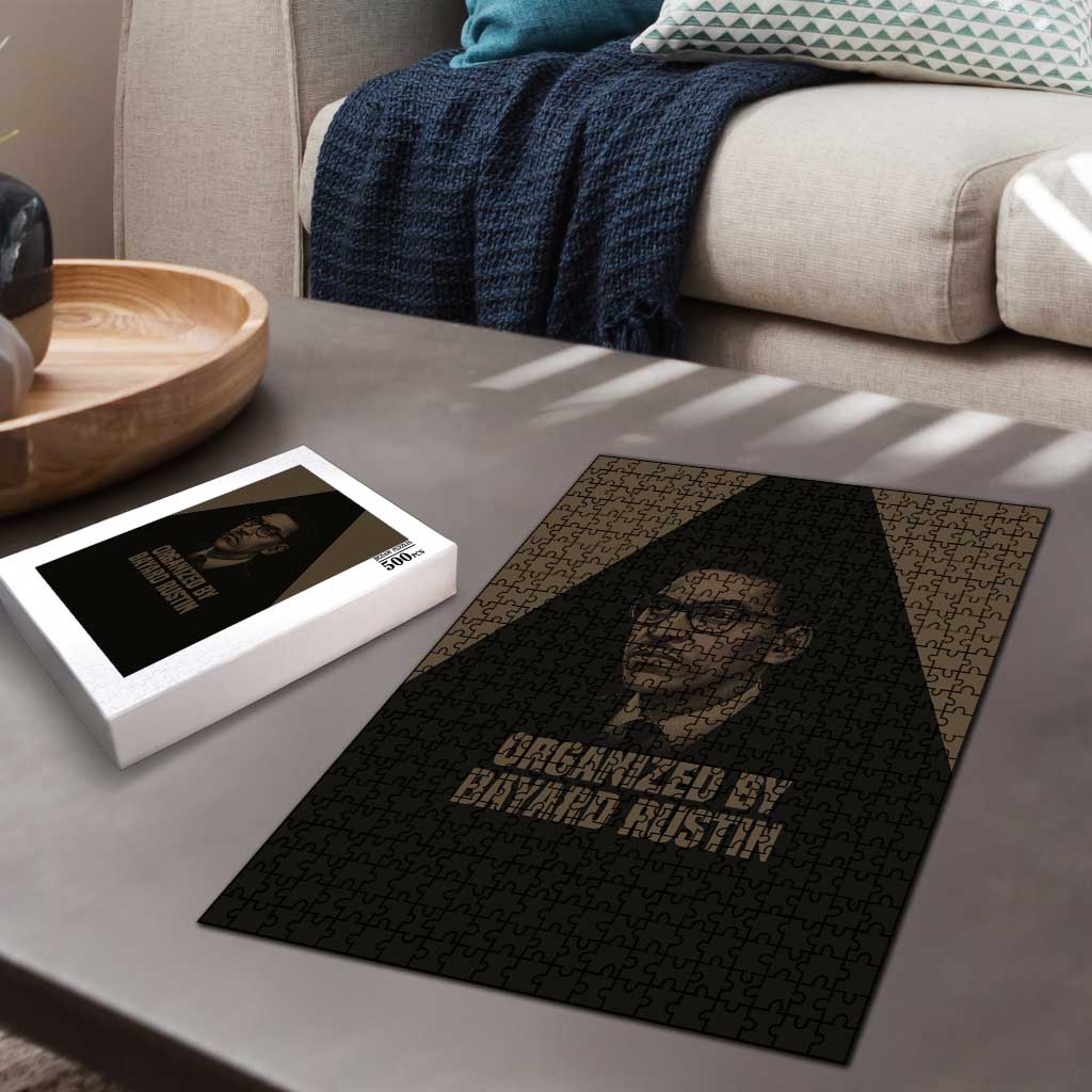 Bayard Rustin Puzzle with March on Washington Design Civil Rights Organizer Tribute - African Pride