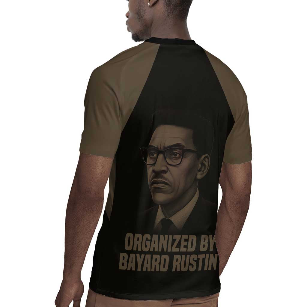 Bayard Rustin Rugby Jersey with March on Washington Design Civil Rights Organizer Tribute - African Pride