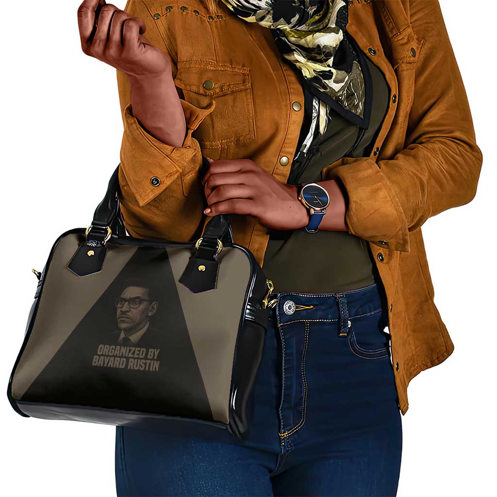 Bayard Rustin Shoulder Handbag with March on Washington Design Civil Rights Organizer Tribute - African Pride