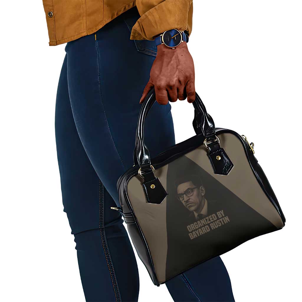Bayard Rustin Shoulder Handbag with March on Washington Design Civil Rights Organizer Tribute - African Pride