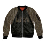 Bayard Rustin Sleeve Zip Bomber Jacket with March on Washington Design Civil Rights Organizer Tribute - African Pride