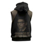 Bayard Rustin Sleeveless Zip Hoodie with March on Washington Design Civil Rights Organizer Tribute - African Pride