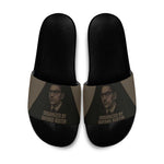 Bayard Rustin Slide Sandals with March on Washington Design Civil Rights Organizer Tribute - African Pride