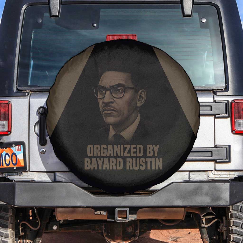 Bayard Rustin Spare Tire Cover with March on Washington Design Civil Rights Organizer Tribute - African Pride