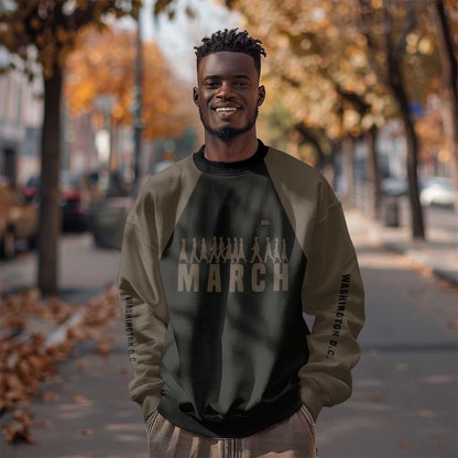 Bayard Rustin Sweatshirt with March on Washington Design Civil Rights Organizer Tribute - African Pride