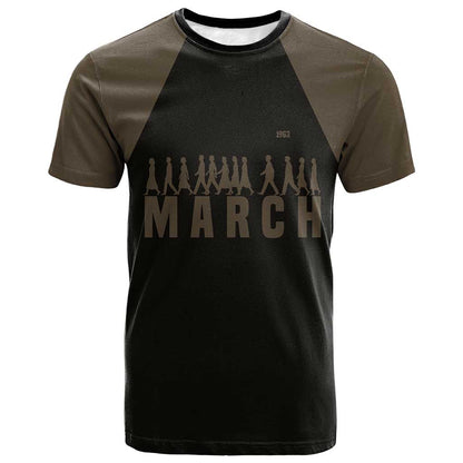 Bayard Rustin T shirt with March on Washington Design Civil Rights Organizer Tribute - African Pride