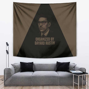 Bayard Rustin Tapestry with March on Washington Design Civil Rights Organizer Tribute - African Pride