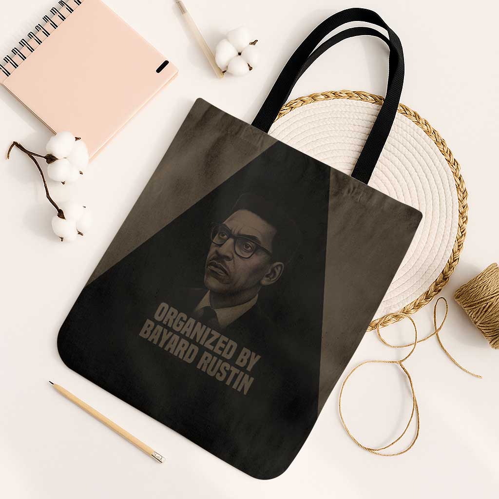 Bayard Rustin Tote Bag with March on Washington Design Civil Rights Organizer Tribute - African Pride