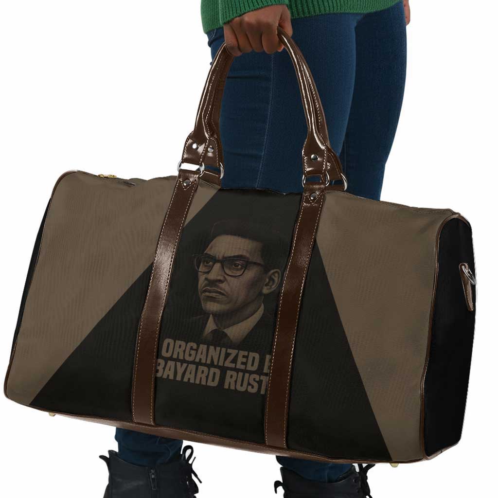 Bayard Rustin Travel Bag with March on Washington Design Civil Rights Organizer Tribute - African Pride