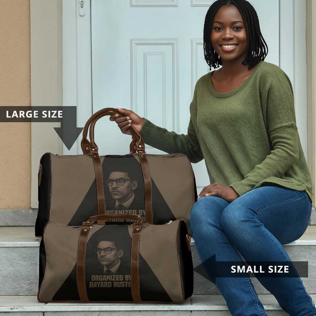 Bayard Rustin Travel Bag with March on Washington Design Civil Rights Organizer Tribute - African Pride