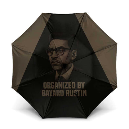 Bayard Rustin Umbrella with March on Washington Design Civil Rights Organizer Tribute - African Pride