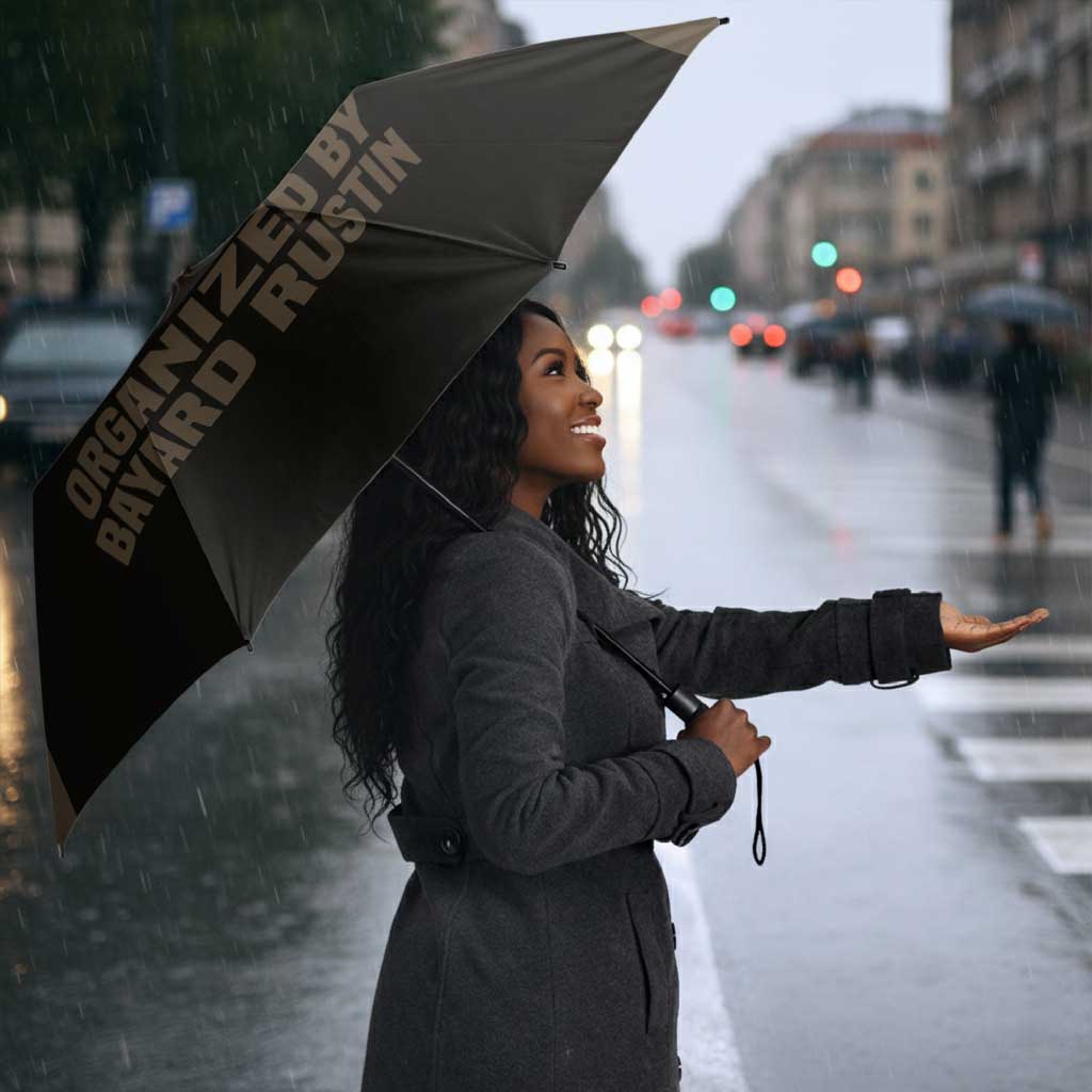Bayard Rustin Umbrella with March on Washington Design Civil Rights Organizer Tribute - African Pride