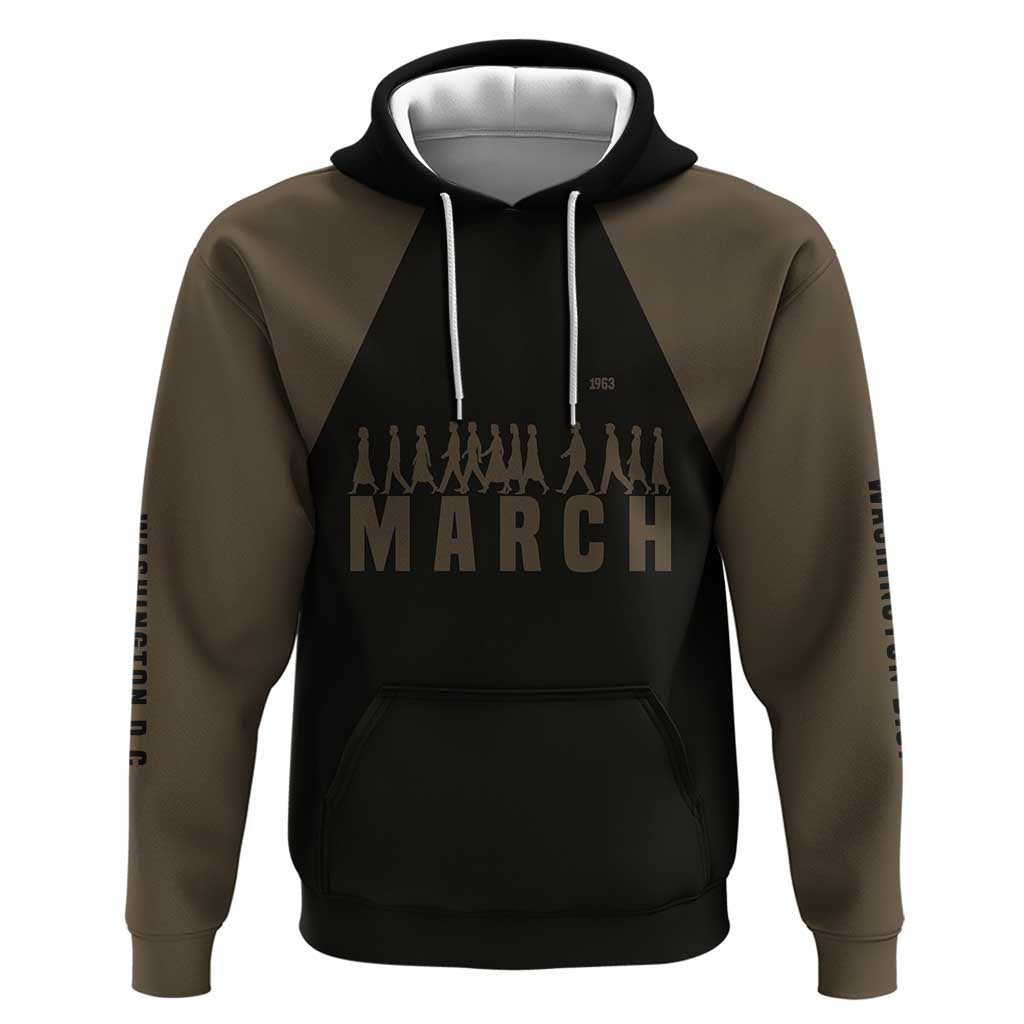Bayard Rustin Zip Hoodie with March on Washington Design Civil Rights Organizer Tribute - African Pride
