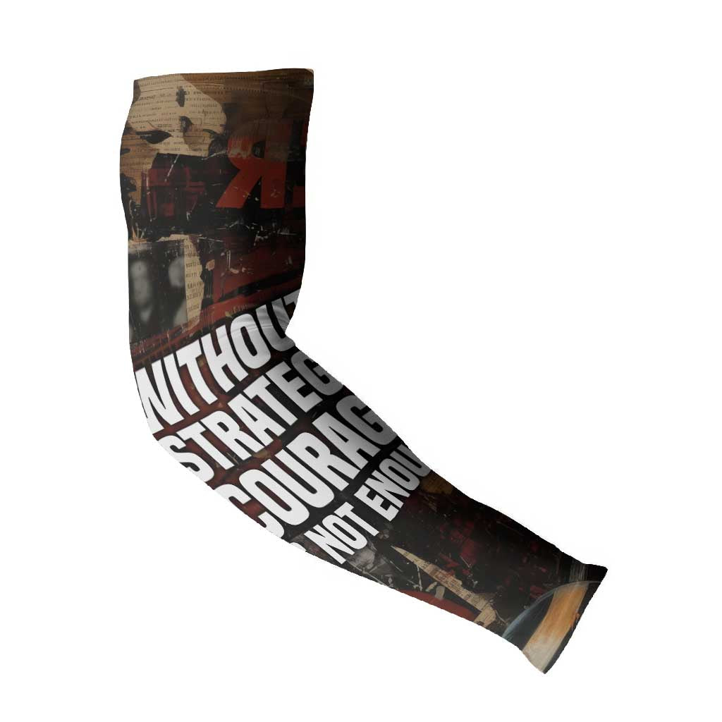 Bayard Rustin Arm Sleeves with Quiet Architect Design Strategy and Courage Civil Rights Tribute - African Pride