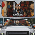 Bayard Rustin Auto Sun Shade with Quiet Architect Design Strategy and Courage Civil Rights Tribute - African Pride