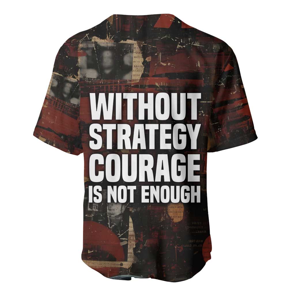 Bayard Rustin Baseball Jersey with Quiet Architect Design Strategy and Courage Civil Rights Tribute - African Pride