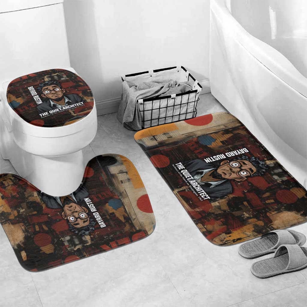 Bayard Rustin Bathroom Set with Quiet Architect Design Strategy and Courage Civil Rights Tribute - African Pride