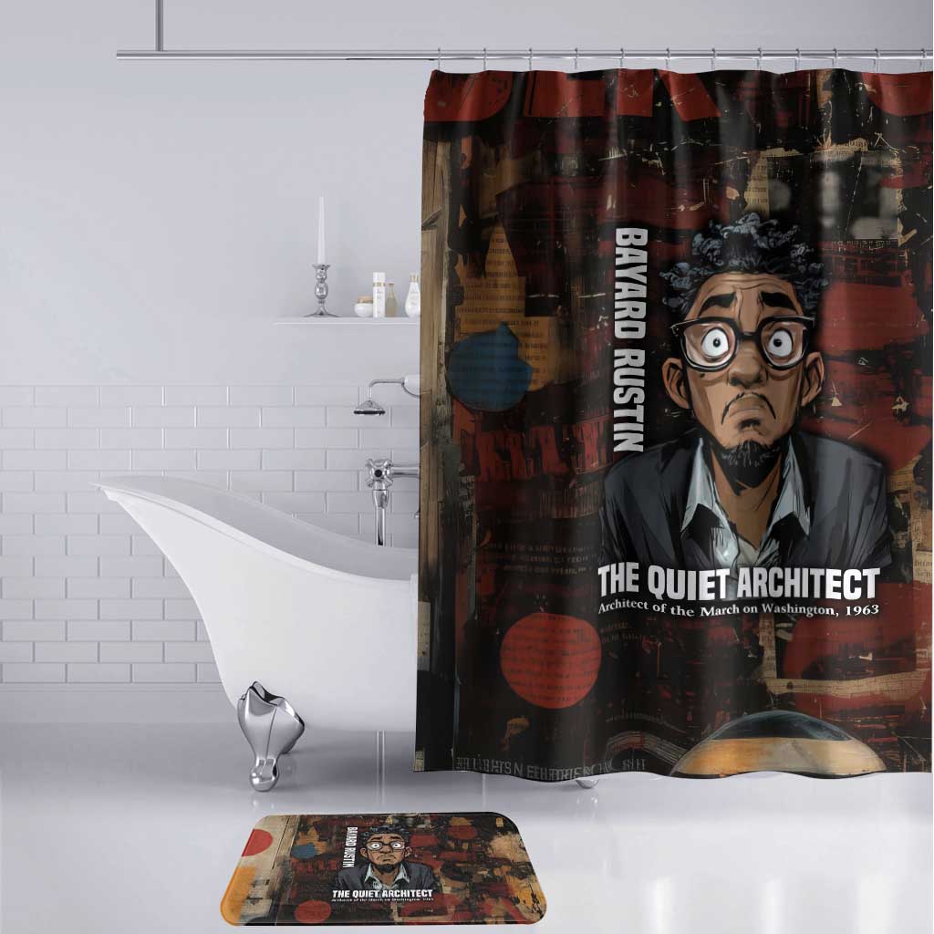 Bayard Rustin Bathroom Set with Quiet Architect Design Strategy and Courage Civil Rights Tribute - African Pride