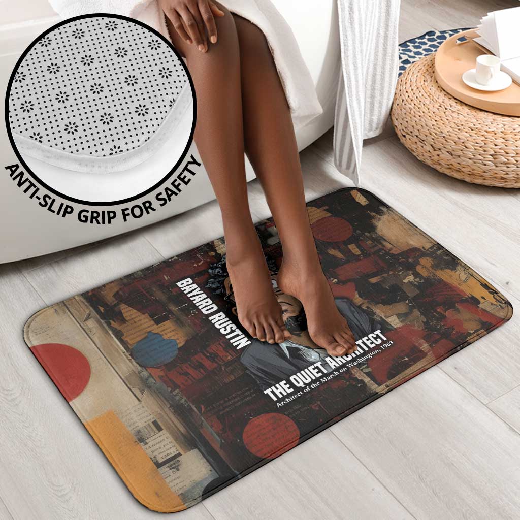 Bayard Rustin Bathroom Set with Quiet Architect Design Strategy and Courage Civil Rights Tribute - African Pride