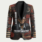 Bayard Rustin Blazer with Quiet Architect Design Strategy and Courage Civil Rights Tribute - African Pride