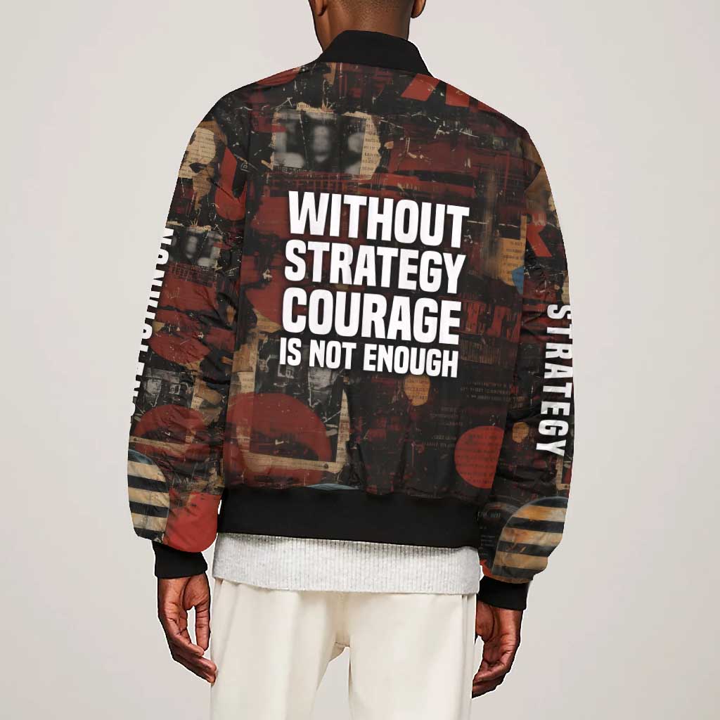 Bayard Rustin Bomber Jacket with Quiet Architect Design Strategy and Courage Civil Rights Tribute - African Pride