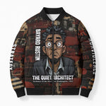 Bayard Rustin Bomber Puffer Jacket with Quiet Architect Design Strategy and Courage Civil Rights Tribute - African Pride