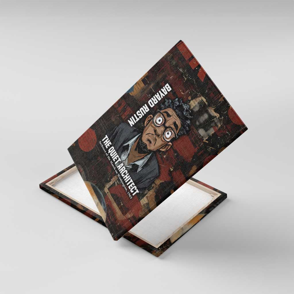 Bayard Rustin Canvas Wall Art with Quiet Architect Design Strategy and Courage Civil Rights Tribute - African Pride