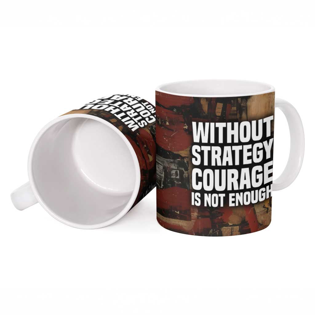 Bayard Rustin Ceramic Mug with Quiet Architect Design Strategy and Courage Civil Rights Tribute - African Pride