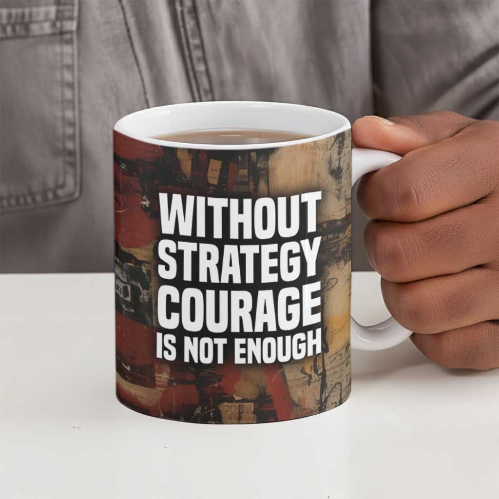Bayard Rustin Ceramic Mug with Quiet Architect Design Strategy and Courage Civil Rights Tribute - African Pride