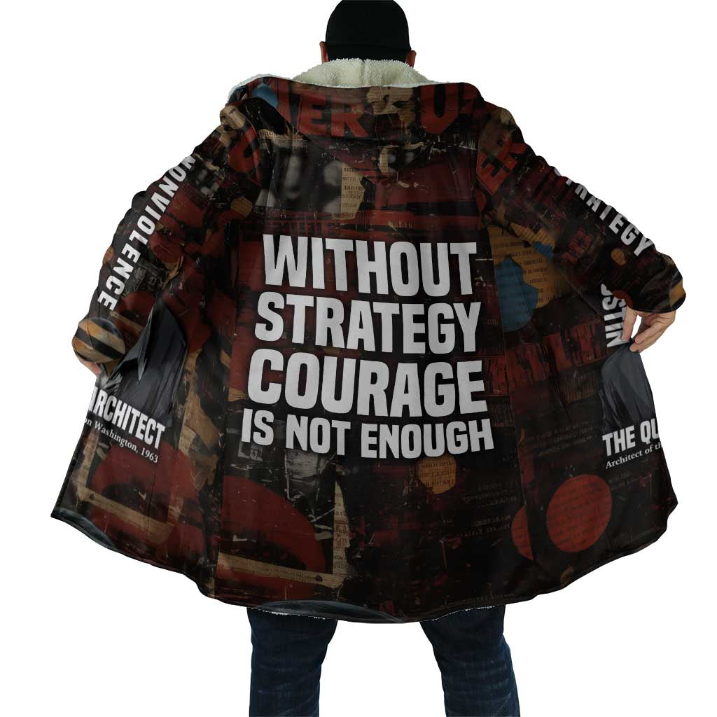 Bayard Rustin Cloak with Quiet Architect Design Strategy and Courage Civil Rights Tribute - African Pride
