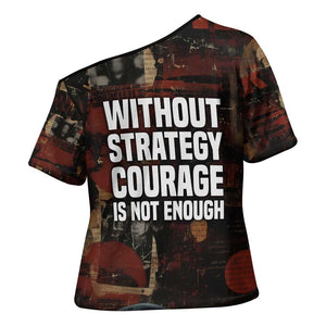 Bayard Rustin Cross Shoulder Shirt with Quiet Architect Design Strategy and Courage Civil Rights Tribute - African Pride