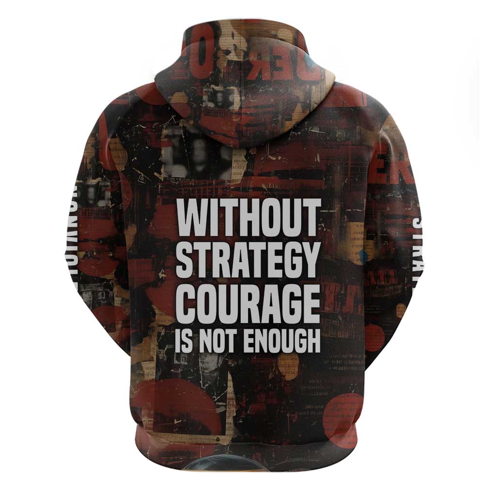 Bayard Rustin Hoodie with Quiet Architect Design Strategy and Courage Civil Rights Tribute - African Pride