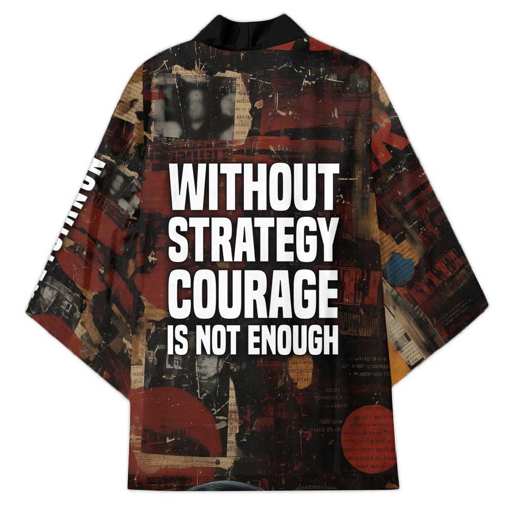 Bayard Rustin Kimono with Quiet Architect Design Strategy and Courage Civil Rights Tribute - African Pride
