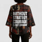 Bayard Rustin Kimono Sleeve Blouse with Quiet Architect Design Strategy and Courage Civil Rights Tribute - African Pride