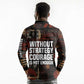 Bayard Rustin Long Sleeve Polo Shirt with Quiet Architect Design Strategy and Courage Civil Rights Tribute - African Pride
