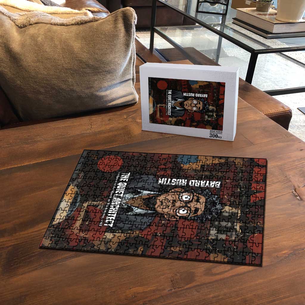 Bayard Rustin Puzzle with Quiet Architect Design Strategy and Courage Civil Rights Tribute - African Pride