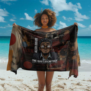 Bayard Rustin Sarong with Quiet Architect Design Strategy and Courage Civil Rights Tribute - African Pride