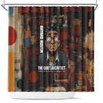 Bayard Rustin Shower Curtain with Quiet Architect Design Strategy and Courage Civil Rights Tribute - African Pride