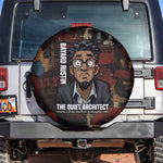 Bayard Rustin Spare Tire Cover with Quiet Architect Design Strategy and Courage Civil Rights Tribute - African Pride