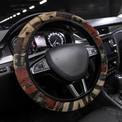 Bayard Rustin Steering Wheel Cover with Quiet Architect Design Strategy and Courage Civil Rights Tribute - African Pride