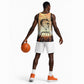 Bayard Rustin Basketball Jersey with Radical Nonviolence Design Protest Crowd and Courage Civil Rights Tribute - African Pride