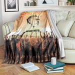 Bayard Rustin Blanket with Radical Nonviolence Design Protest Crowd and Courage Civil Rights Tribute - African Pride