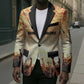 Bayard Rustin Blazer with Radical Nonviolence Design Protest Crowd and Courage Civil Rights Tribute - African Pride